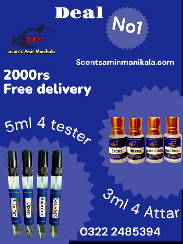 deal no1 3ml 4 attar 5ml tester